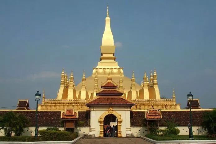 That Luang, biểu tượng quốc gia Lào ( Ảnh internet)