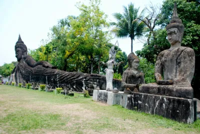 Tượng Phật ở Buddha Park ( Ảnh từ tác giả)