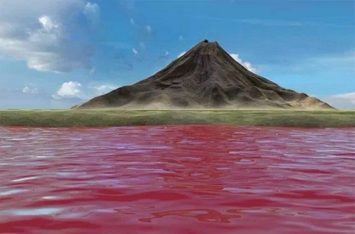 Nước hồ Natron chuyển đỏ