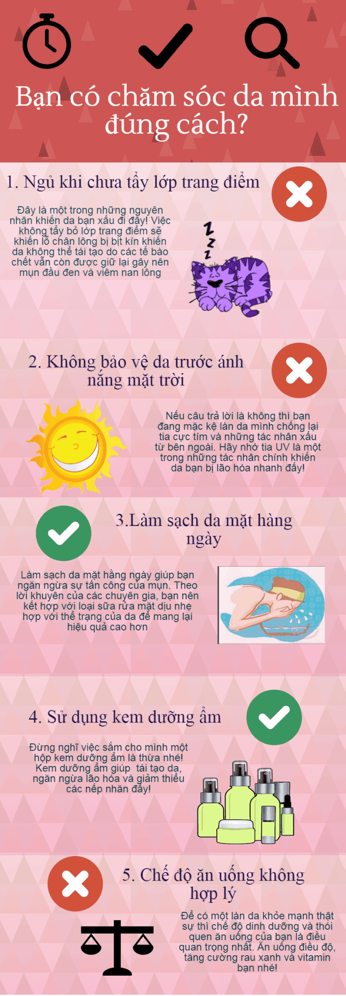 các vấn đề của da mặt