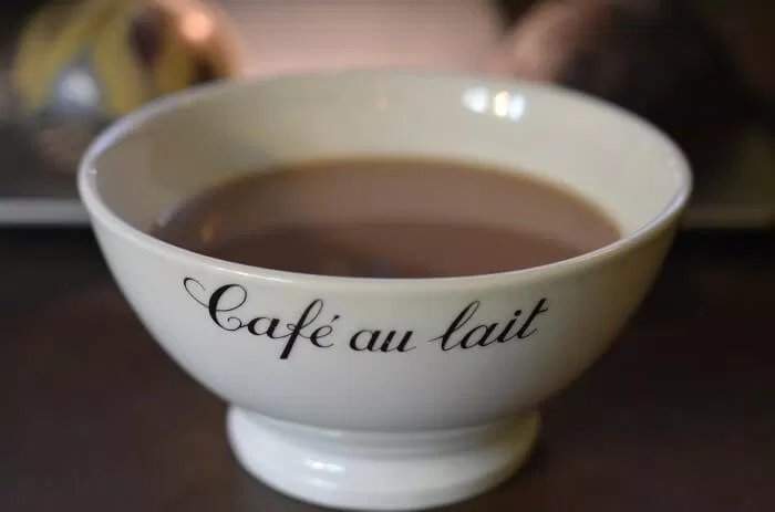 Café au lait... (ảnh: internet)