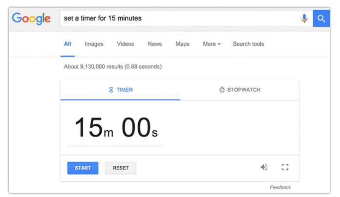 google timer