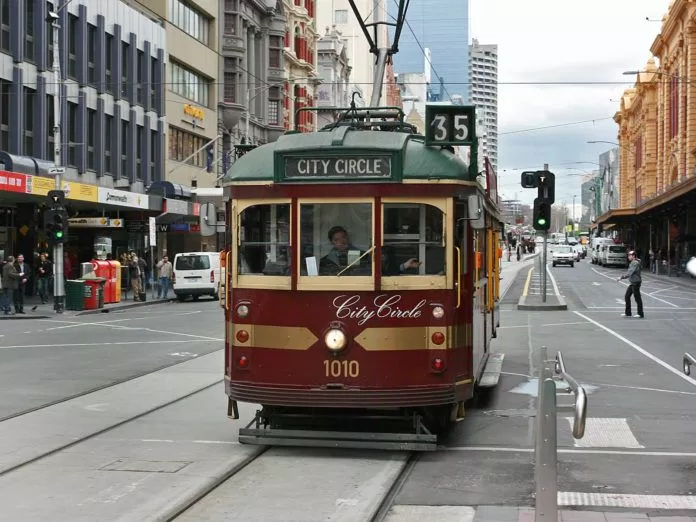 tàu điện ở melbourne