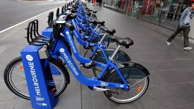melbourne và đi xe đạp miễn phí