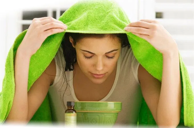 xông hơi bằng lá tía tô