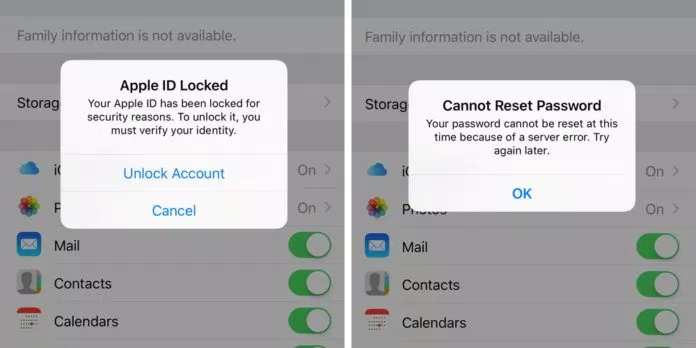 Tài khoản Apple ID bị khóa (ảnh:internet)
