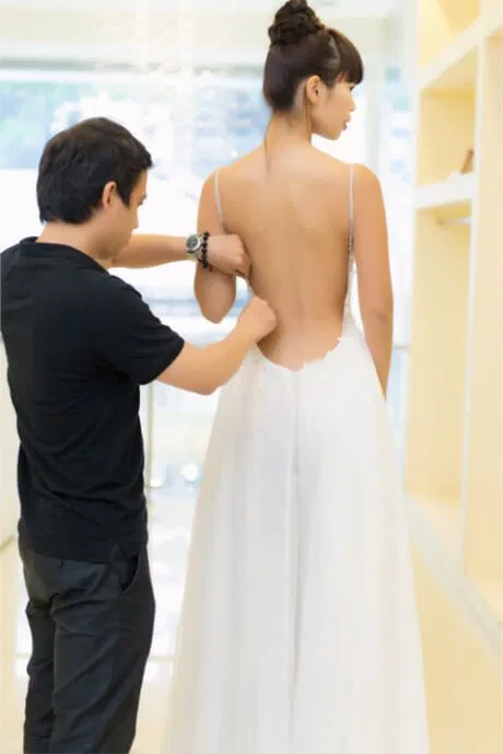 Váy cưới của Hà Anh