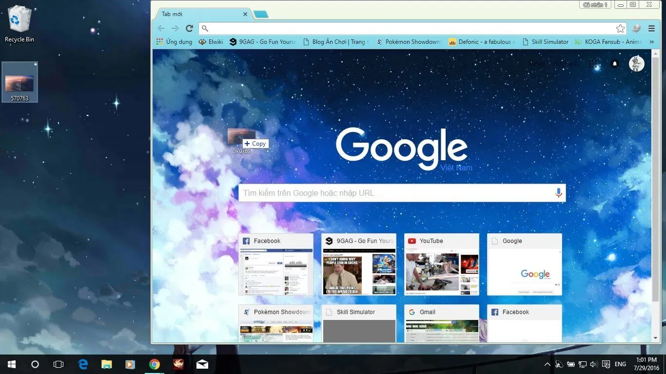 Chỉ cần kéo tập tin media vào và thưởng thức (nguồn: bloganchoi.com)