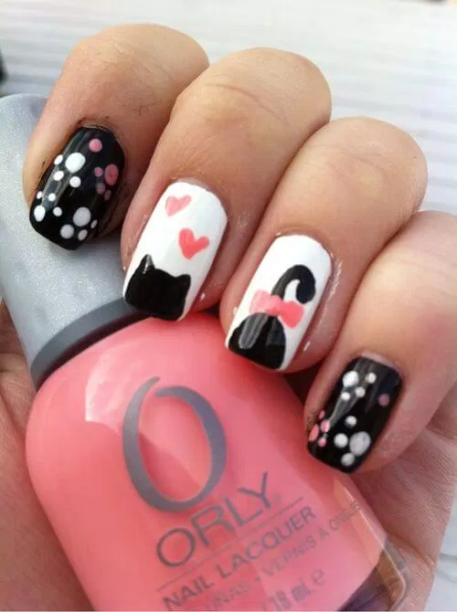 Em mèo có nhiều kiểu nail rất xnh xắn và đáng yêu. (ảnh: internet)