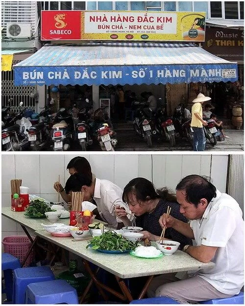 Tiệm bún chả Đắc Kim số 1 Hàng Mành