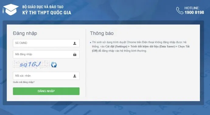Website chính thức của Bộ GD-ĐT (Ảnh: internet)