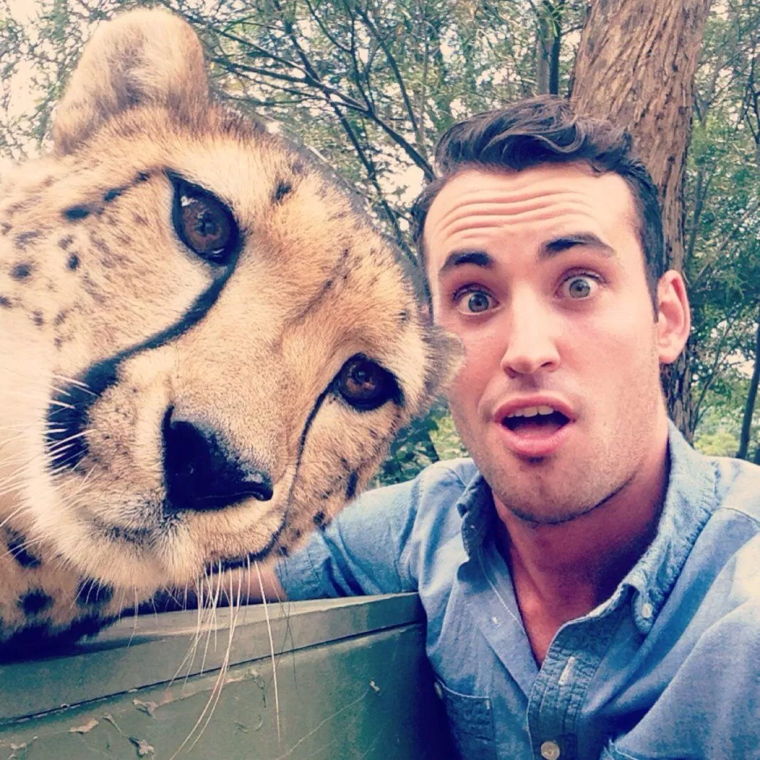 Selfie with Cheetah