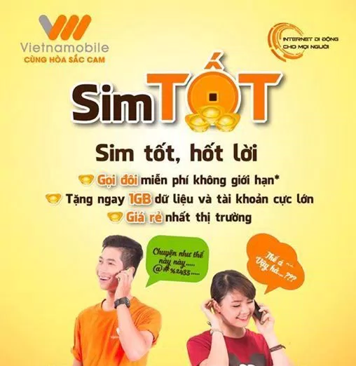 Tám thả ga cùng gói cước Sim Tốt của Vietnamobile