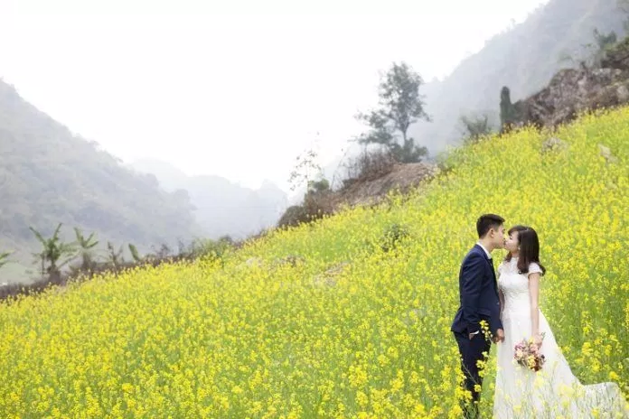 Ảnh cưới ở Mộc Châu (Nguồn Internet)