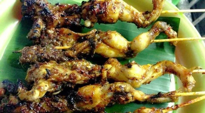 Ếch nướng sả ớt