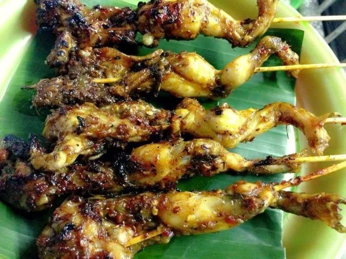 Ếch nướng sả ớt