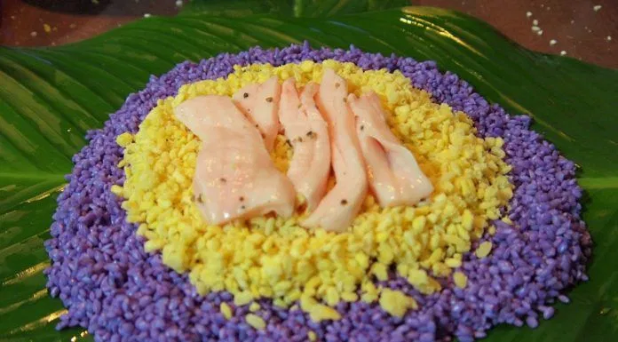 bánh tét lá cẩm