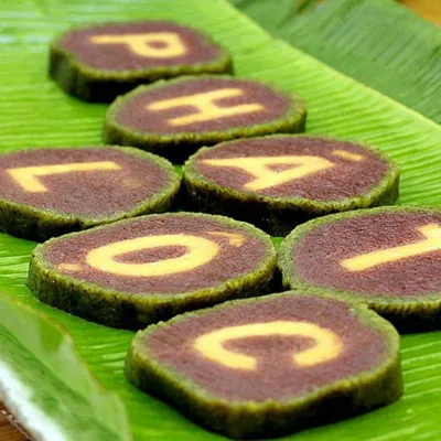 bánh tét in chữ