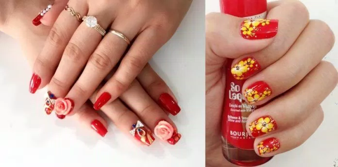 Nail đẹp đón tết