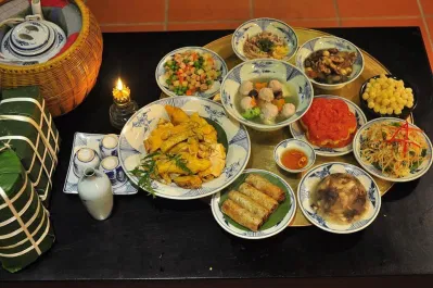 mâm cỗ Tết miền Bắc