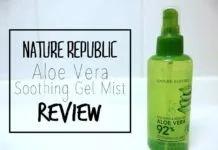 Nature Republic Soothing & Moisture Aloe Vera 92% Soothing Gel Mist