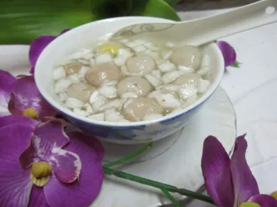 Chè bột lọc heo quay