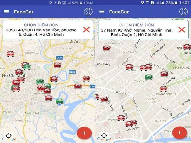 Ứng dụng FaceCar