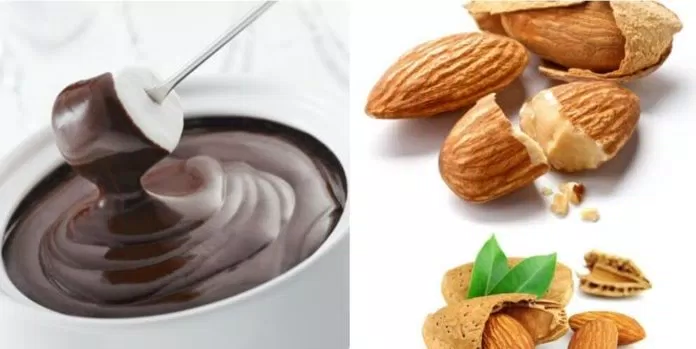 chocolate và hạnh nhân