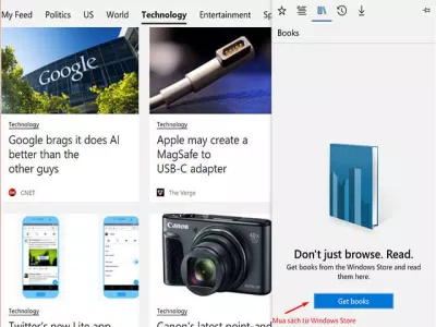 Chế độ đọc sách trên trình duyệt Microsoft Edge 15