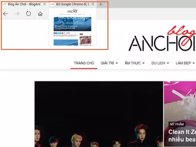 Tính năng Tab preview trên Microsoft Edge 15
