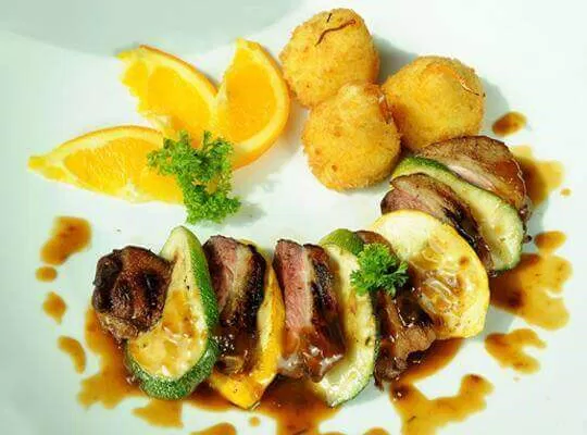 vịt sốt cam
