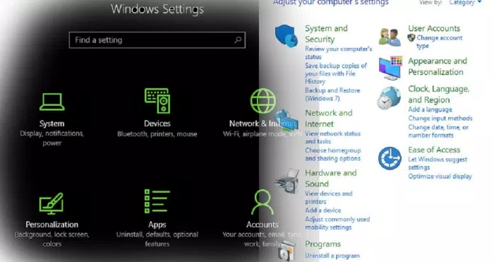 Settings trên Windows 10