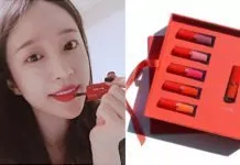 Hani khoe son kem lì Giorgio Armani Lip Magnet