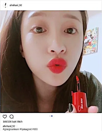 Hani tô son kem giorgio armani lip magnet