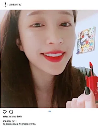 Hani tô son kem giorgio armani lip magnet