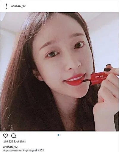 Hani tô son kem giorgio armani lip magnet