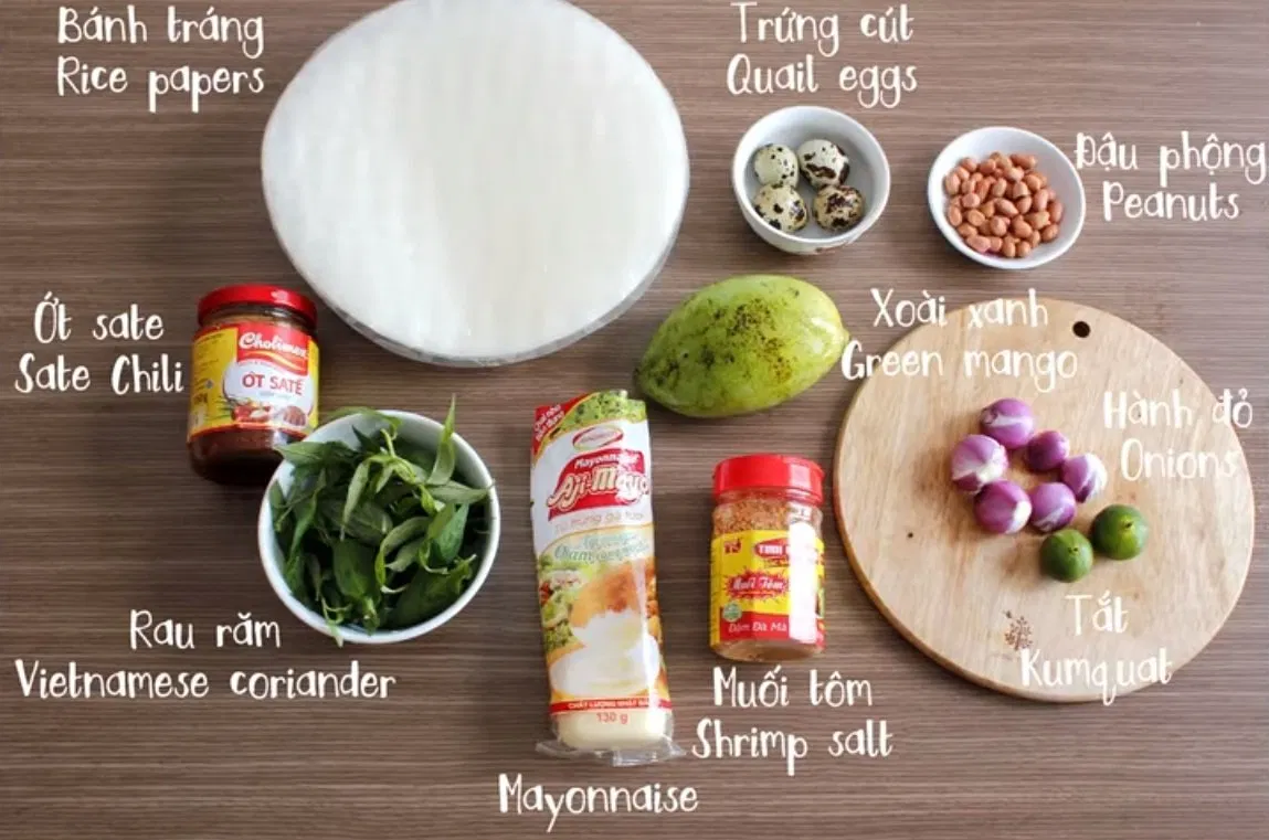 Bánh tráng trộn sốt mayonaise