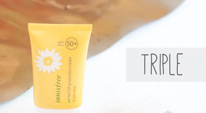 Review kem chống nắng Innisfree Perfect UV Protection Cream Triple Care - BlogAnChoi