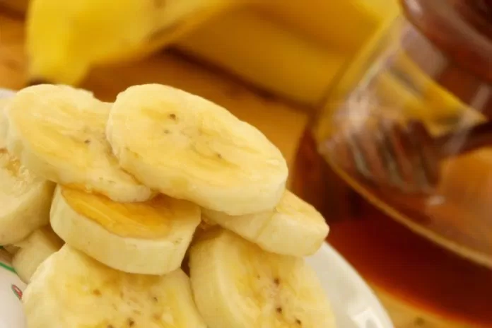mật ong và chuối