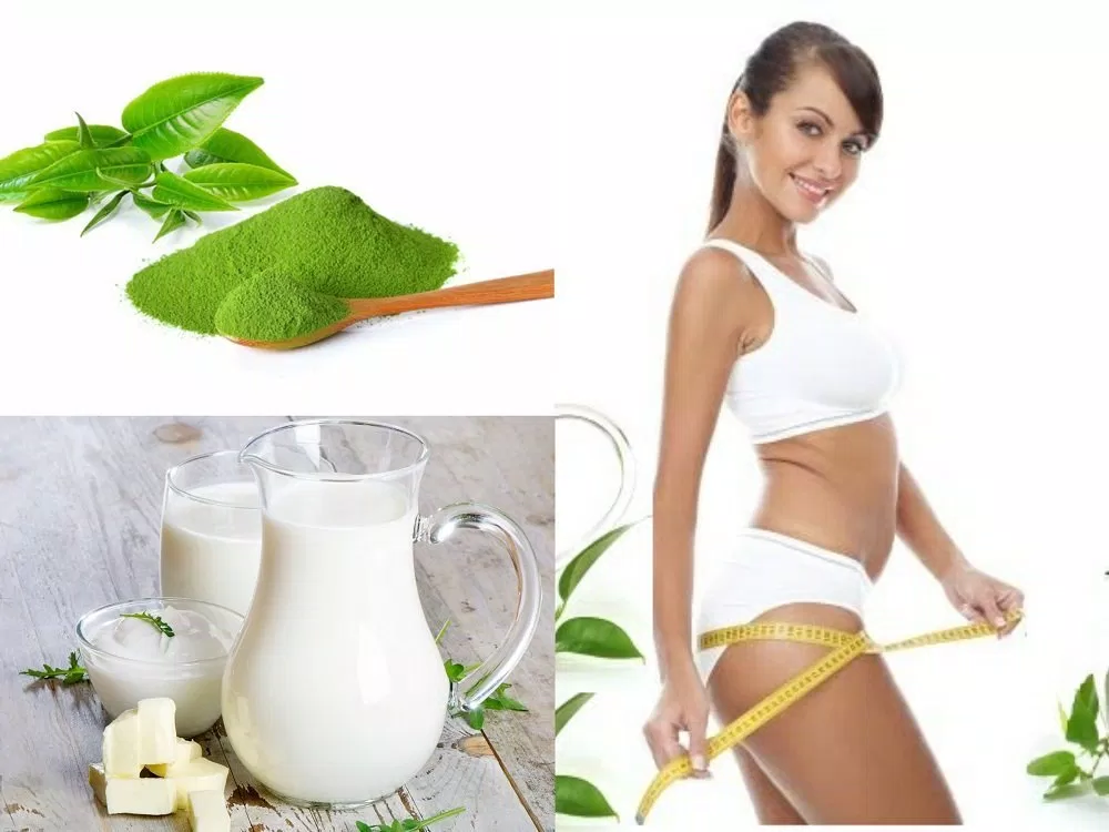 Giảm cân bằng bột trà xanh