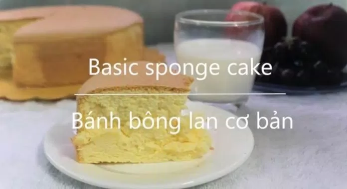 Bánh bông lan cơ bản