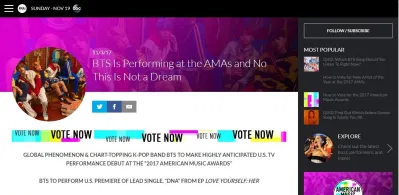 BTS AMAs