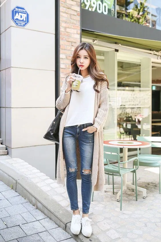 cardigan sợi to