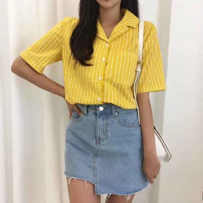Áo sơ mi nữ tay ngắn