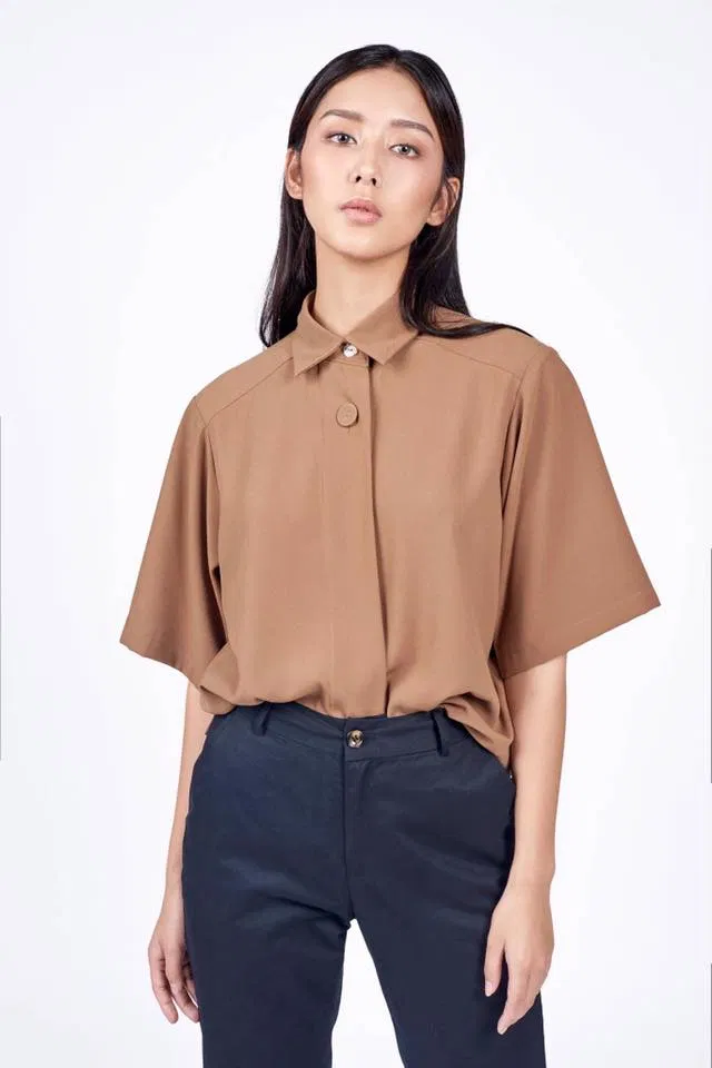 Áo sơ mi nữ tay ngắn