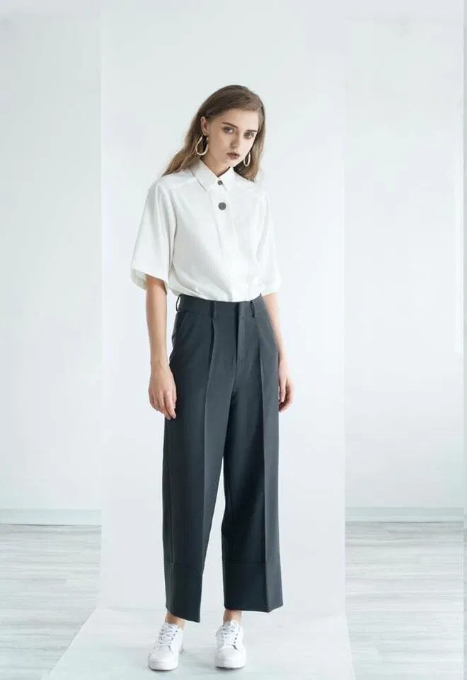 Áo sơ mi nữ tay ngắn