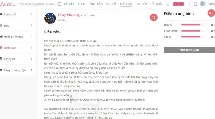 kem dưỡng ẩm