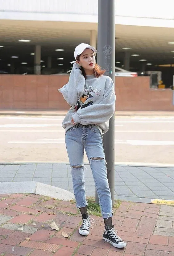 Quần jean nữ rách đẹp