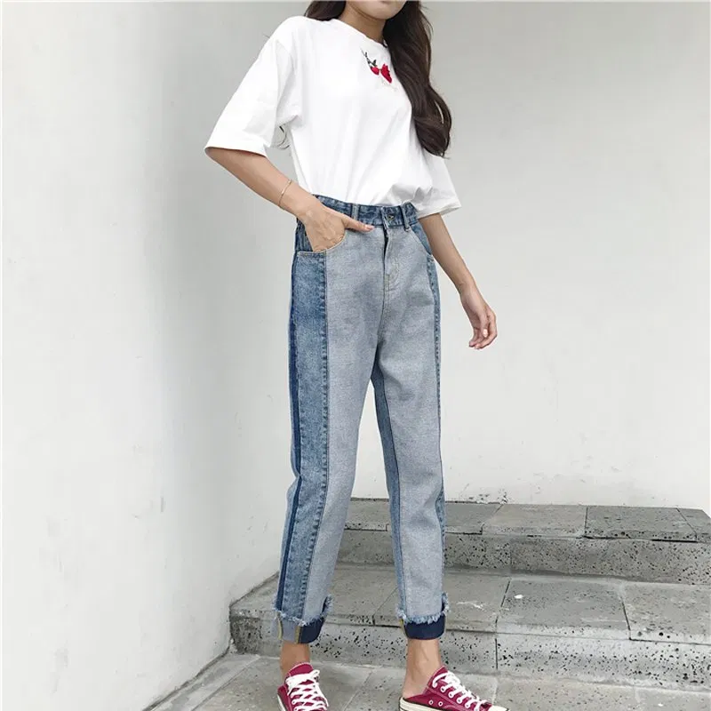 Quần jean phối màu cực chất