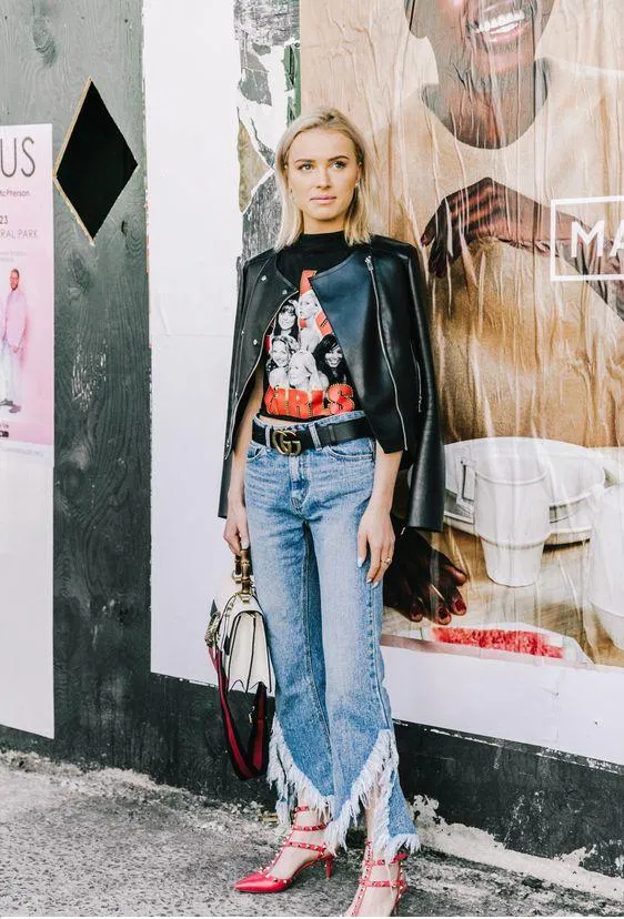 Quần jean tua rua nữ cực chất